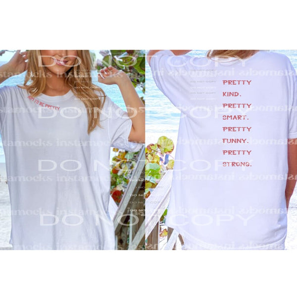 AIM TO BE PRETTY # 8096 come with both transfers neck