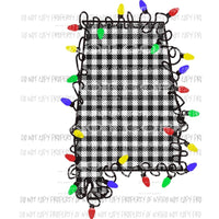 Alabama bw plaid state Sublimation transfers Heat Transfer