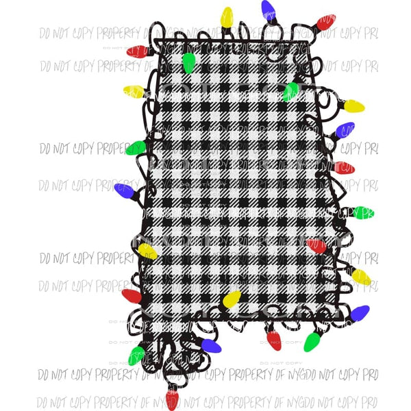 Alabama bw plaid state Sublimation transfers Heat Transfer