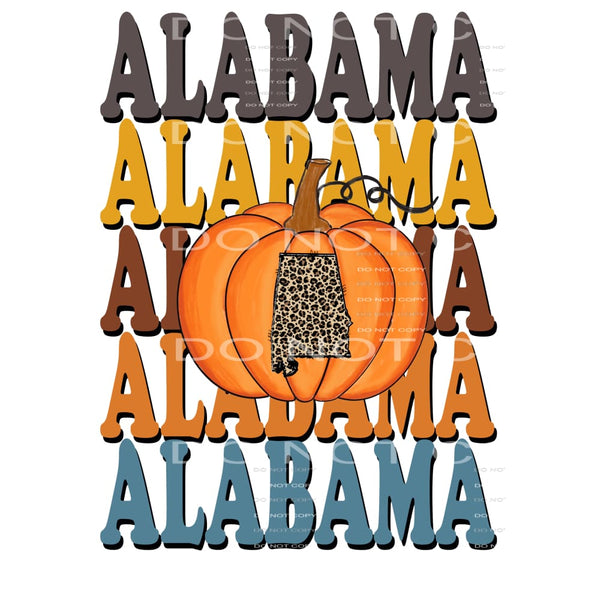 Alabama Pumpkin Sublimation transfers - Heat Transfer