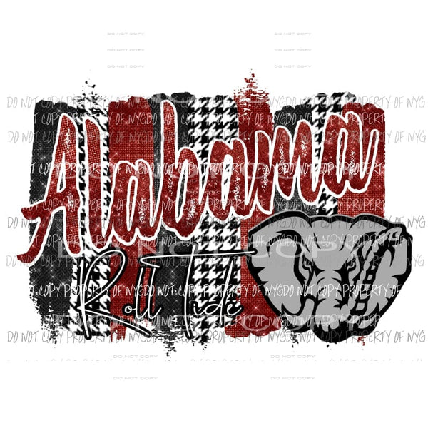 Alabama Roll Tide 1 Paint pallet Sublimation transfers Heat Transfer