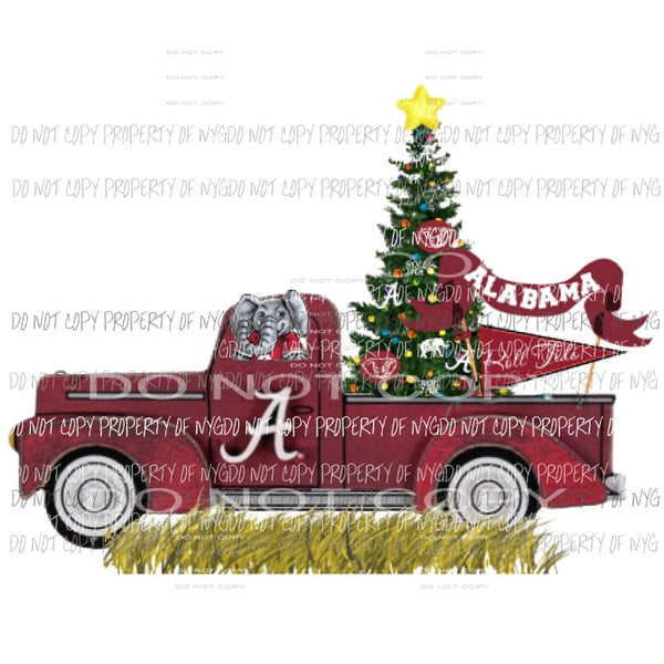 Alabama Truck - christmas Sublimation transfers Heat Transfer