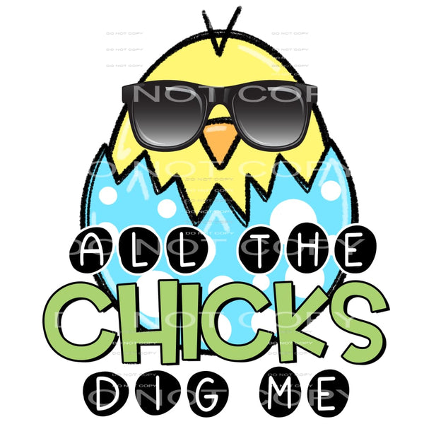 all the chicks dig me #4683 Sublimation transfers - Heat 