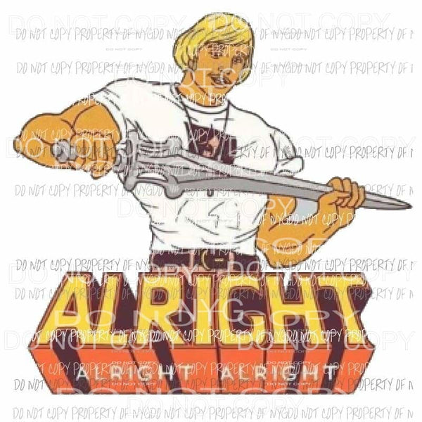 Alright alright alright Sublimation transfers Heat Transfer