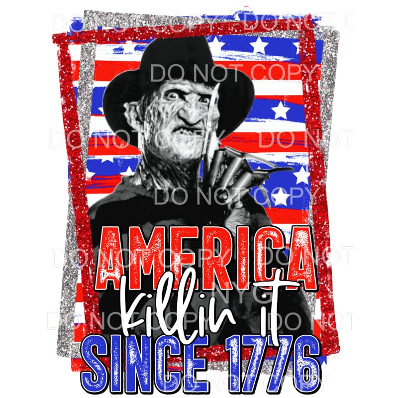 martodesigns - America Killin It Since 1776 Freddy Krueger