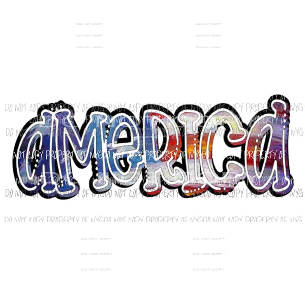 America Sublimation transfers usa 4th of july america memorial labor day Heat Transfer