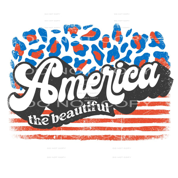America the beautiful #6743 Sublimation transfers - Heat 