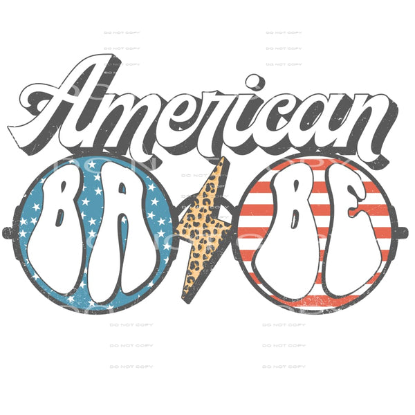 American babe #6744 Sublimation transfers - Heat Transfer