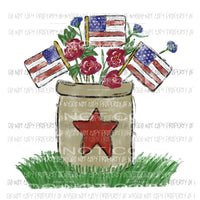 American Flower Sublimation transfers Heat Transfer