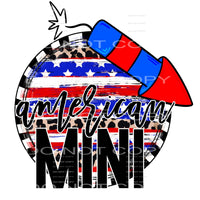 American mini #6959 Sublimation transfers - Heat Transfer