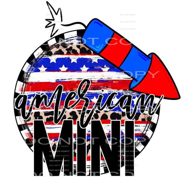 American mini #7107 Sublimation transfers - Heat Transfer