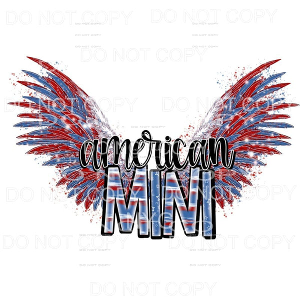 American Mini Stars Stripes Wings 4th of July USA America 