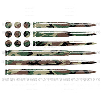Ammo Flag #2 camo Sublimation transfers Heat Transfer