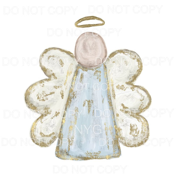 Angel Blue Gold #890 Sublimation transfers - Heat Transfer