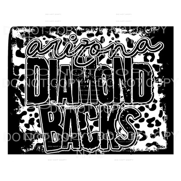Arizona Diamond Backs Baseball Black Leopard Sublimation 