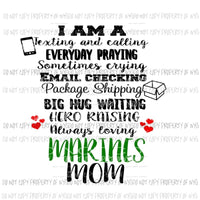 armed services mom all serves in the drop down menu sublimation transfer Heat Transfer