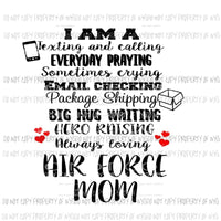 armed services mom all serves in the drop down menu sublimation transfer Heat Transfer