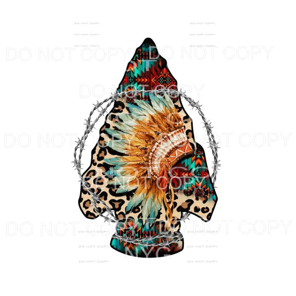 Arrowhead headdress # 27 Sublimation transfers - Heat 
