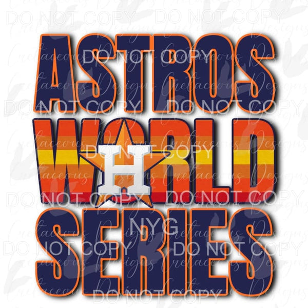 Astros # 3052 Sublimation transfers - Heat Transfer