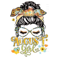 August girl #6154 Sublimation transfers - Heat Transfer