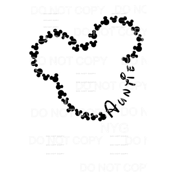 Auntie mouse Sublimation transfers - Heat Transfer