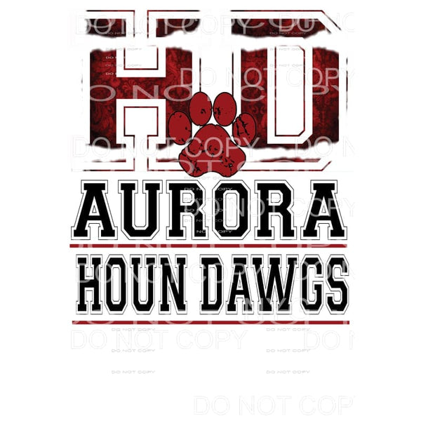 Aurora Houn Dawgs #5 Sublimation transfers - Heat Transfer