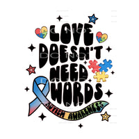 Autism Love #4299 Sublimation transfers - Heat Transfer