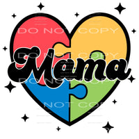 Autism Mama #4341 Sublimation transfers - Heat Transfer