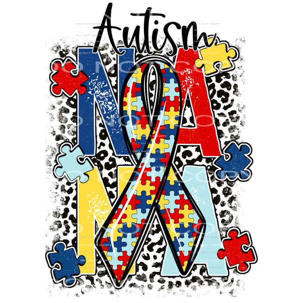Autism Nana #4276 Sublimation transfers - Heat Transfer