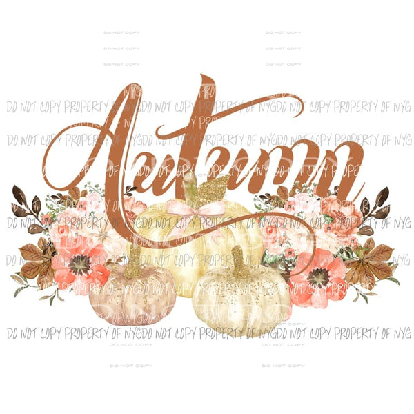 Autumn Pumpkins 1 Sublimation transfers Heat Transfer