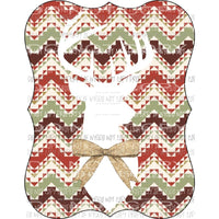 Aztec Deer Sublimation transfers Heat Transfer