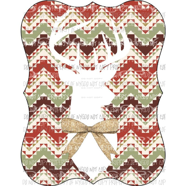 Aztec Deer Sublimation transfers Heat Transfer