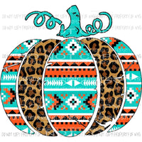 Aztec Leopard Pumpkin # 4 Sublimation transfers Heat Transfer