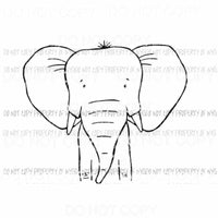 Baby elephant 2 Sublimation transfers Heat Transfer