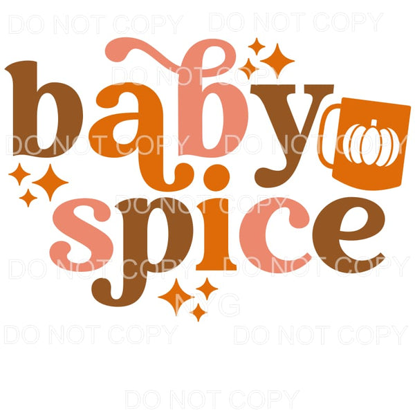 Baby Spice Pumpkin Mug Fall Colors #342 Sublimation 