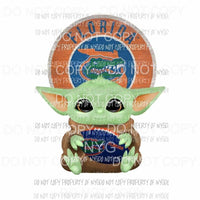 Baby Yoda Florida Gators football Sublimation transfers Heat Transfer