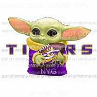 Baby Yoda LSU TIGERS # 1 Sublimation transfers Heat Transfer