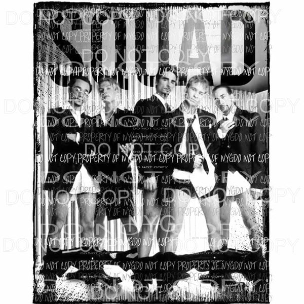 Back Street Boys # 2 Squad Sublimation transfers Heat Transfer