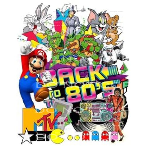 Back To The 80’s #4151 Sublimation transfers - Heat Transfer