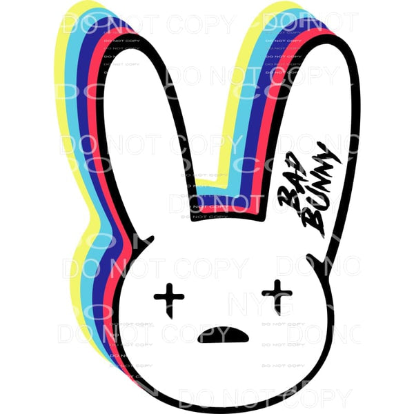 Bad Bunny Colorful Benito Antonio Martinez Logo Sublimation 