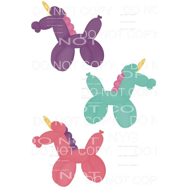 Balloon Dog Trio #1 Sublimation transfers - Heat Transfer