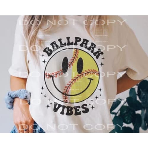 ballpark vibes #5036 Sublimation transfers - Heat Transfer