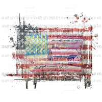 Barn Flag Oh Beautiful for spacious skies Sublimation transfers USA America Heat Transfer
