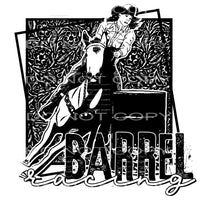 barrel racing #4563 Sublimation transfers - Heat Transfer