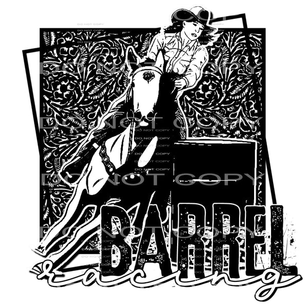 barrel racing #4563 Sublimation transfers - Heat Transfer