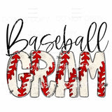 Baseball Mama - Mimi - Mom - Nana other names in drop down 