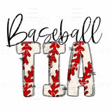 Baseball Mama - Mimi - Mom - Nana other names in drop down 