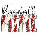 Baseball Mama - Mimi - Mom - Nana other names in drop down 