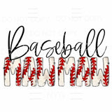 Baseball Mama - Mimi - Mom - Nana other names in drop down 