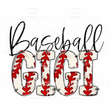 Baseball Mama - Mimi - Mom - Nana other names in drop down 